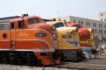 SP 6051, UP 951, and ATSF 347C